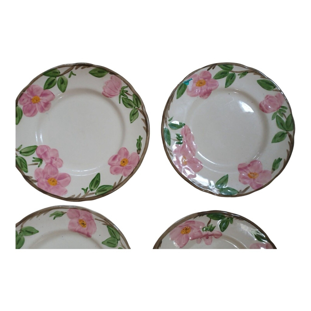 Franciscan Desert Rose 8 Inch Salad, Dessert Plates - Set of 4 England